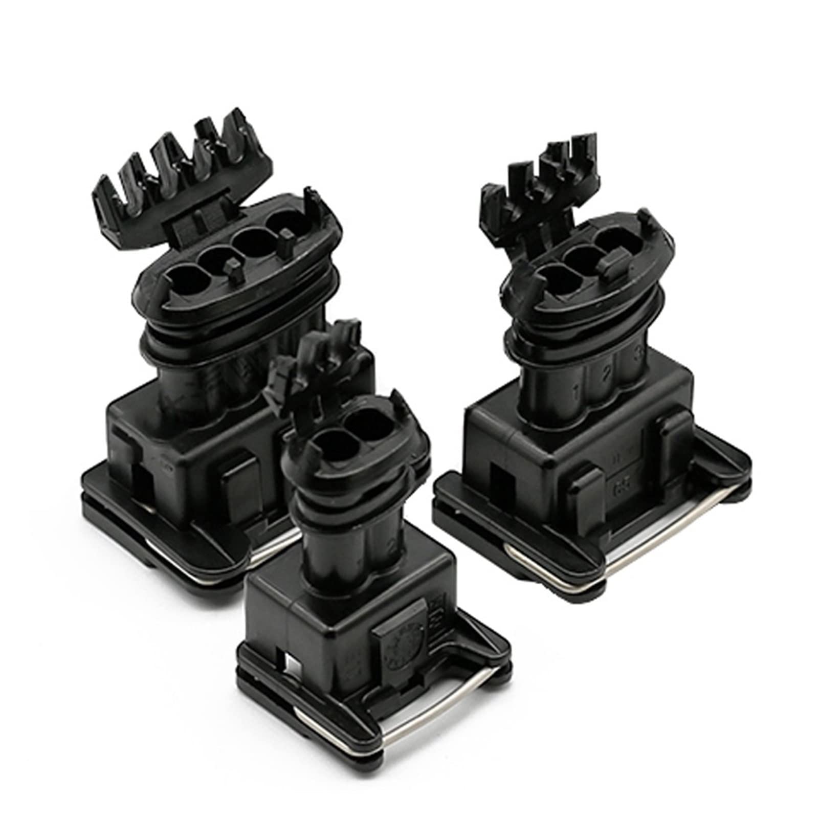 Guangcheng 1 Box 77 PCS 2 3 4 PIN Ampere Wasserdichter Brennstoff-Lnreude-Verdrahtungs-Stecker schwarzer weiblicher Stecker Ev1. Junior-Leistungs-Timer. JPT. (Package : 1 Box)