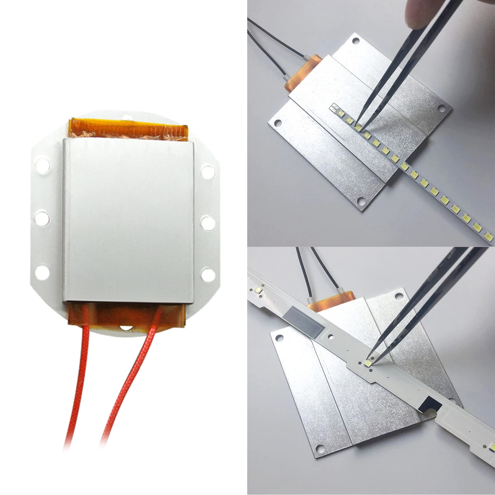 Piastra Riscaldante PTC Da 300W Per Saldatura E Rimozione Chip, Con LED E Temperatura Regolabile, Dimensioni 6,3x7,5 Cm