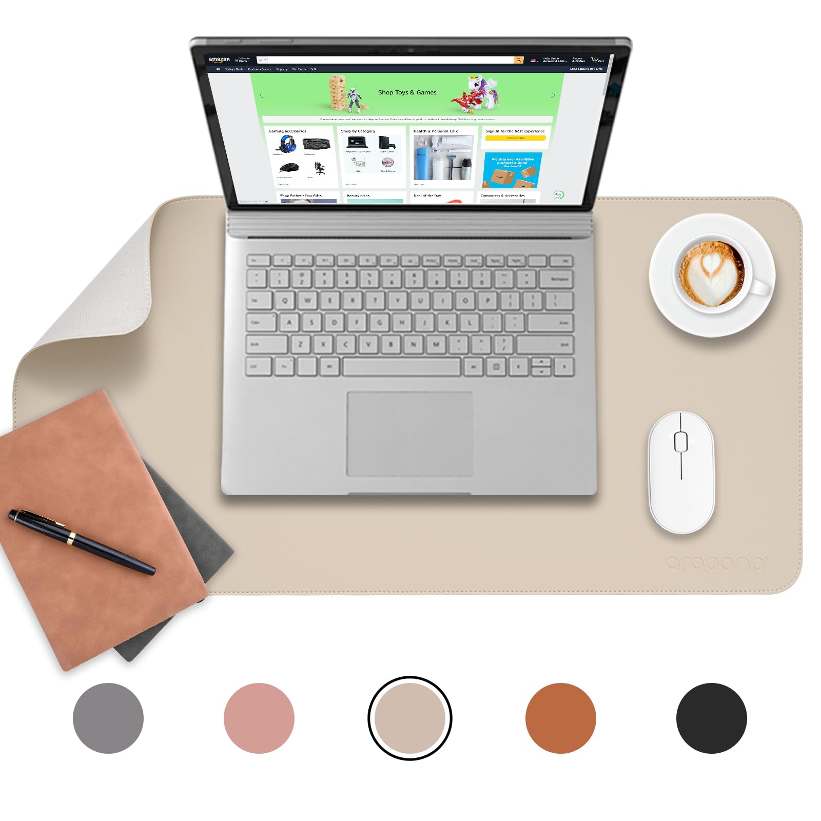 See full amazon price history chart for Aropana Anti-Slip Extended Mouse Pad, PU Vegan Leather Desk Mat, Computer Desk Table Protector Pad with Non-Slip Suede Base for Keyboard, Desktop, Laptop, Office, 27.6" x 13.8" inch, White Aropana Anti-Slip Extended Mouse Pad, PU Vegan Leather Desk Mat, Computer Desk Table Protector Pad with Non-Slip Suede Base for Keyboard, Desktop, Laptop, Office, 27.6" x 13.8" inch, White (B0CQX95HLD) Amazon Price History, Amazon Price Tracker