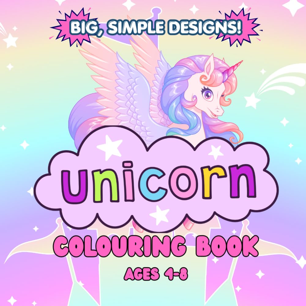 Unicorn Colouring Book for Kids Ages 4-8