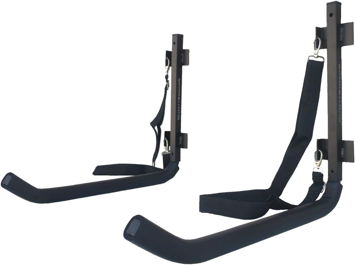 Sparehand KC-10 Wall Mount Kayak Storage Rack with Safety Strap, for 1 Kayak - Garage Organization and Rack Shelf - Kayak Storage Rack