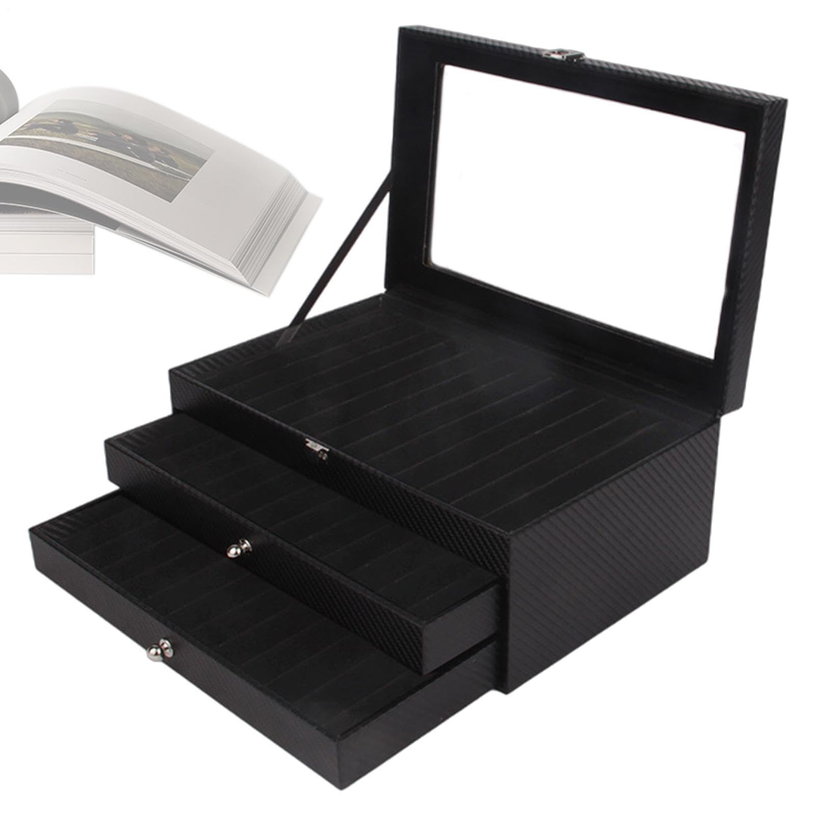 Portapenne Scatola Espositiva Moderna Decorativa a 3 Ripiani e 36 Scomparti | Organizer Per Penne, Matite E Pennarelli Per Casa Ufficio Scuola Compleanno Feste Insegnante Studenti Bambini
