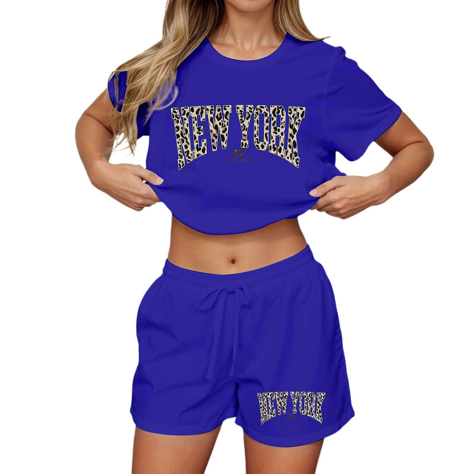 Tuta Donna Estiva vestibilit脿 comoda tute completo con blusa e pantaloni larghi con elastico shorts moda set tinta unita tute eleganti set ampi bermuda comodi bermuda Ideale per palestra e fitness