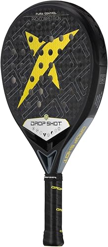 Miniatura 4 de Drop Shot Furia Control 2024  Pala de pádel con absorción de impactos, Serie Pádel  Pádel Profesional (Negro), Pequeña