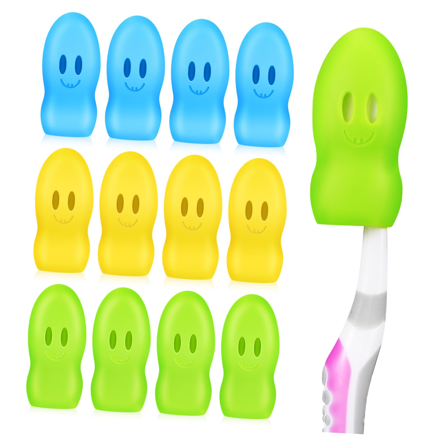 VALICLUD 12pcs Toothbrush Head Cover Tooth Brush Cover Cap Outdoor Toothbrushes Yellow Toothbrush Tooth Brush for Travel Toothbrush Covers Soft Travel Toothbrush For Adults Heads