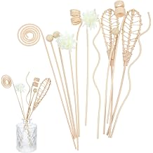 12 PCS Reed Diffuser Stick Rattan Flower Reed Fragrance Diffuser | 6 Style Rattan Wood Oil Diffuser Sticks Replacement Refill Sticks for Living Room, Bathroom, Bedroom, Office, Home Decor