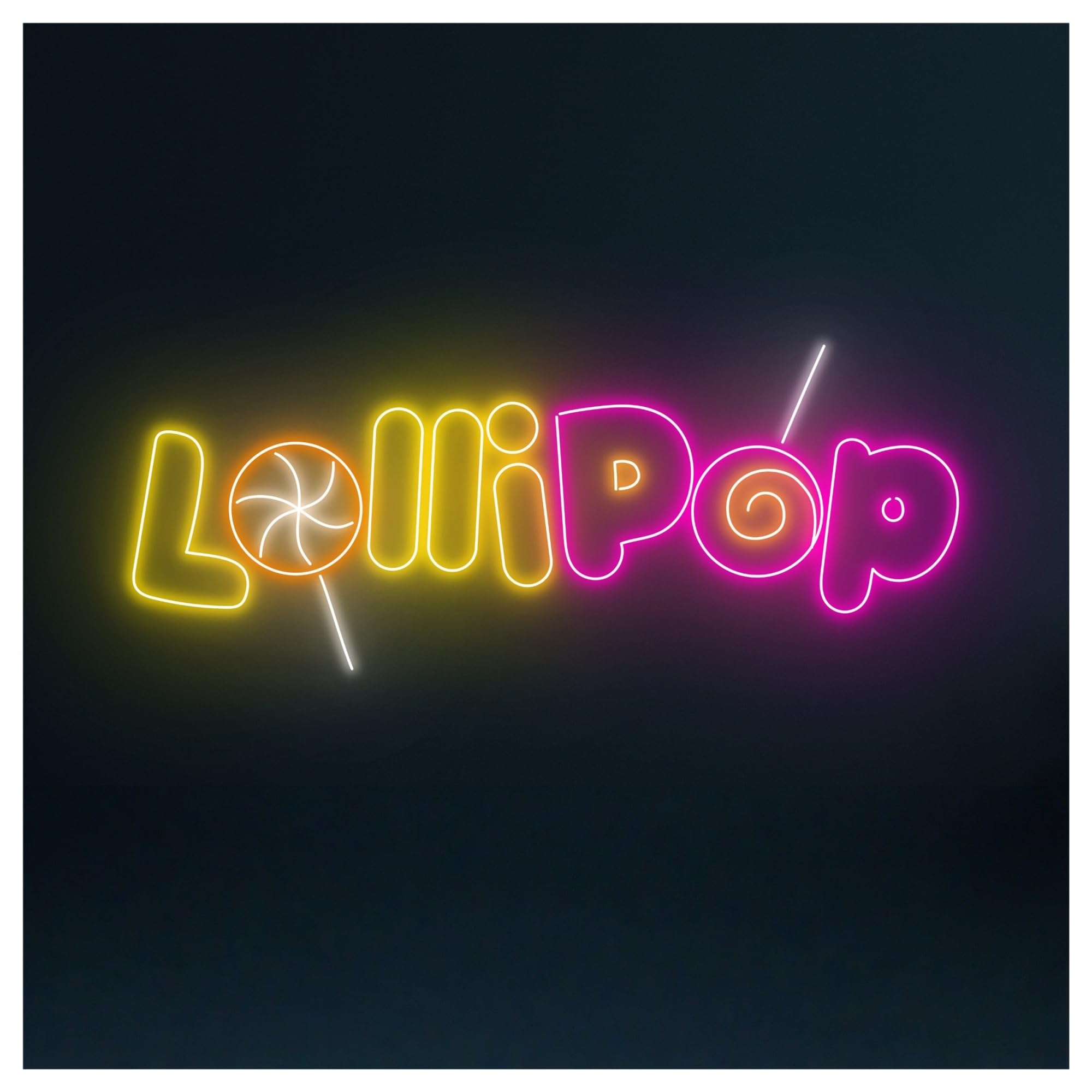 RONGCH Hanging Art Neon Signs Lollipop Neon Sign Candy Led Light Store Shop Wall Room Art Decor Nursery Party Gameroom Bedroom 50cm