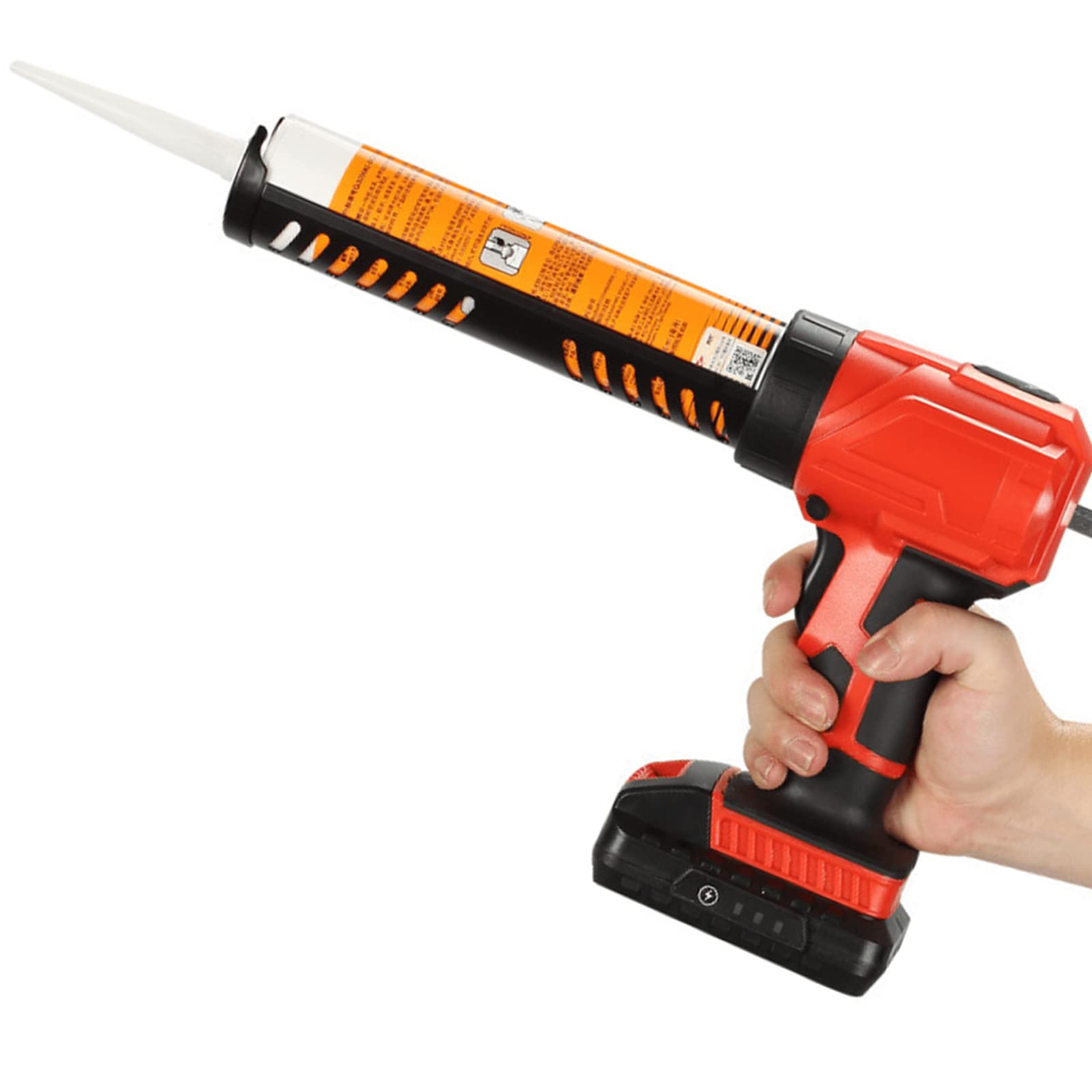 Herramienta de calafateo pulverizador, pistola de calafateo inalámbrica con 5 boquillas, pistola de calafateo de salchichas de cartucho portátil, pistola de calafateo eléctrica de iones de litio de