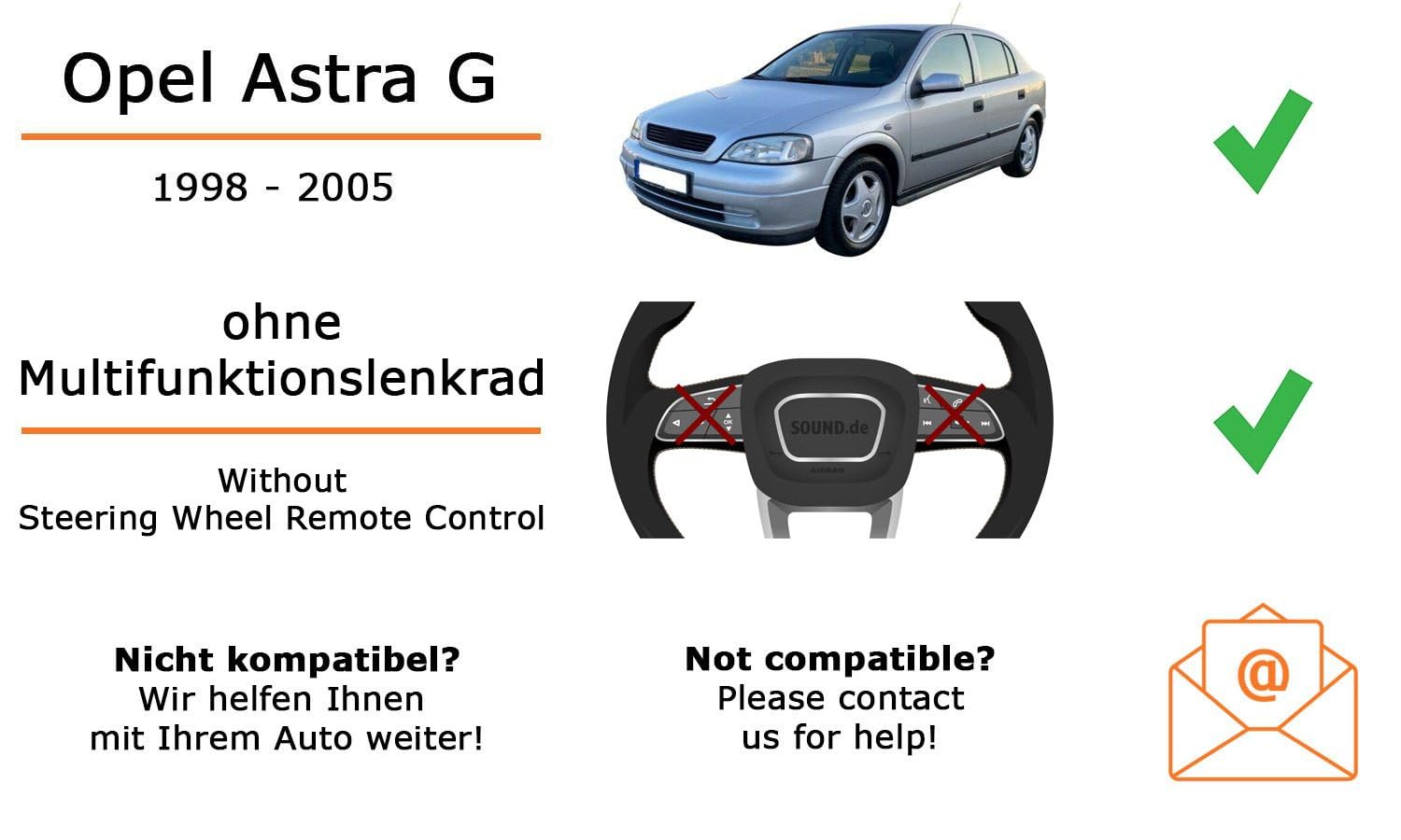 Autoradio Einbaupaket für JBL Celebrity 150 für Opel Astra G Bluetooth USB