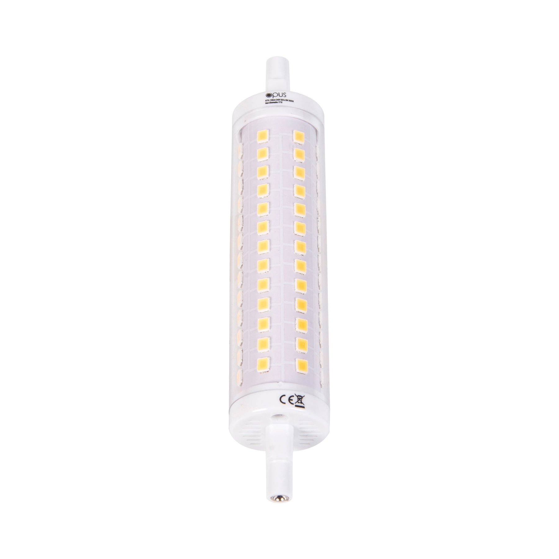 3 x Opus LED R7 118mm 9 watt R7S J118 Warm White Energy Saving Replacement Lamp - Image 2