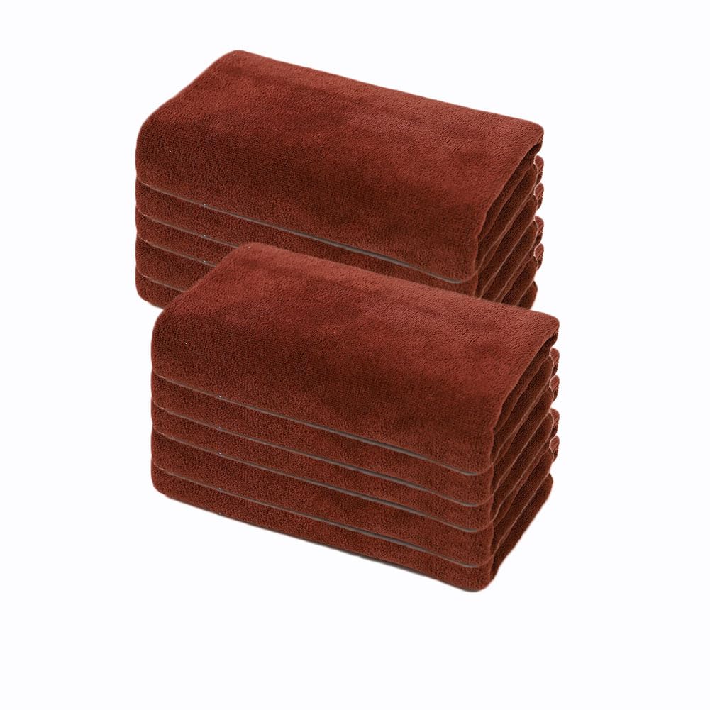 Microfasertuch 10 Stück Reinigungstuch Weiches Tuch Allzwecktücher Auto Poliertuch Saugfähiges Putztücher Wipes Lappen Fusselfrei Trockentuch für Küche Haus Motorrad Boot 30 * 70cm【400g/㎡】