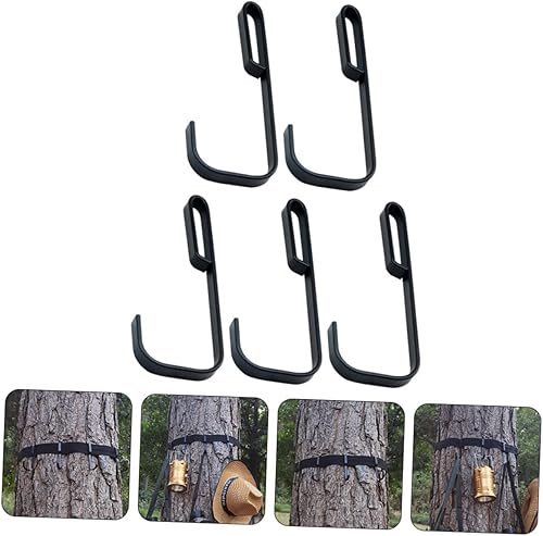 Miniatura 6 de Cabilock 10 piezas de gancho para colgar ganchos de campamento, ganchos para colgar cacerolas, soportes de árbol para escalar, ganchos resistentes,