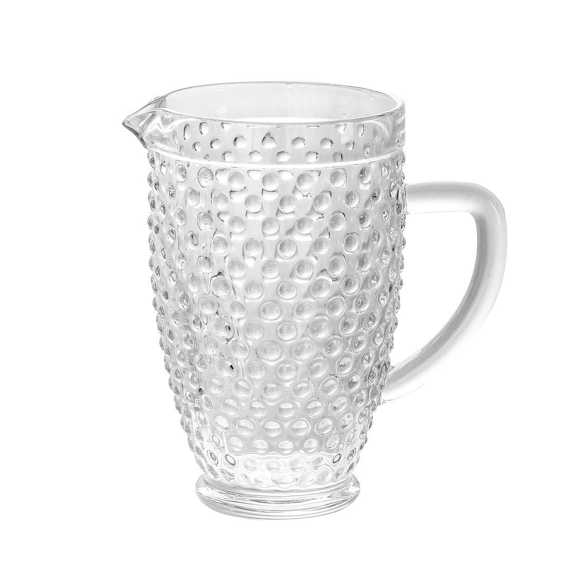 G Hobnail Carafe Pitcher 58 oz Clear Old Fashioned Iced Beverage Glass Premiun for Refreshments Soda & Juice Perfect for Dinner Parties Bars & Restaurants