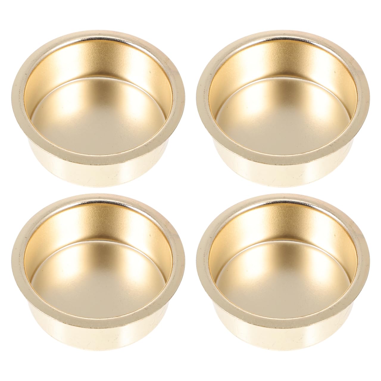 Abaodam 4 Pcs Metal Candle Cups Gold Candlestick Holders Table Centerpiece