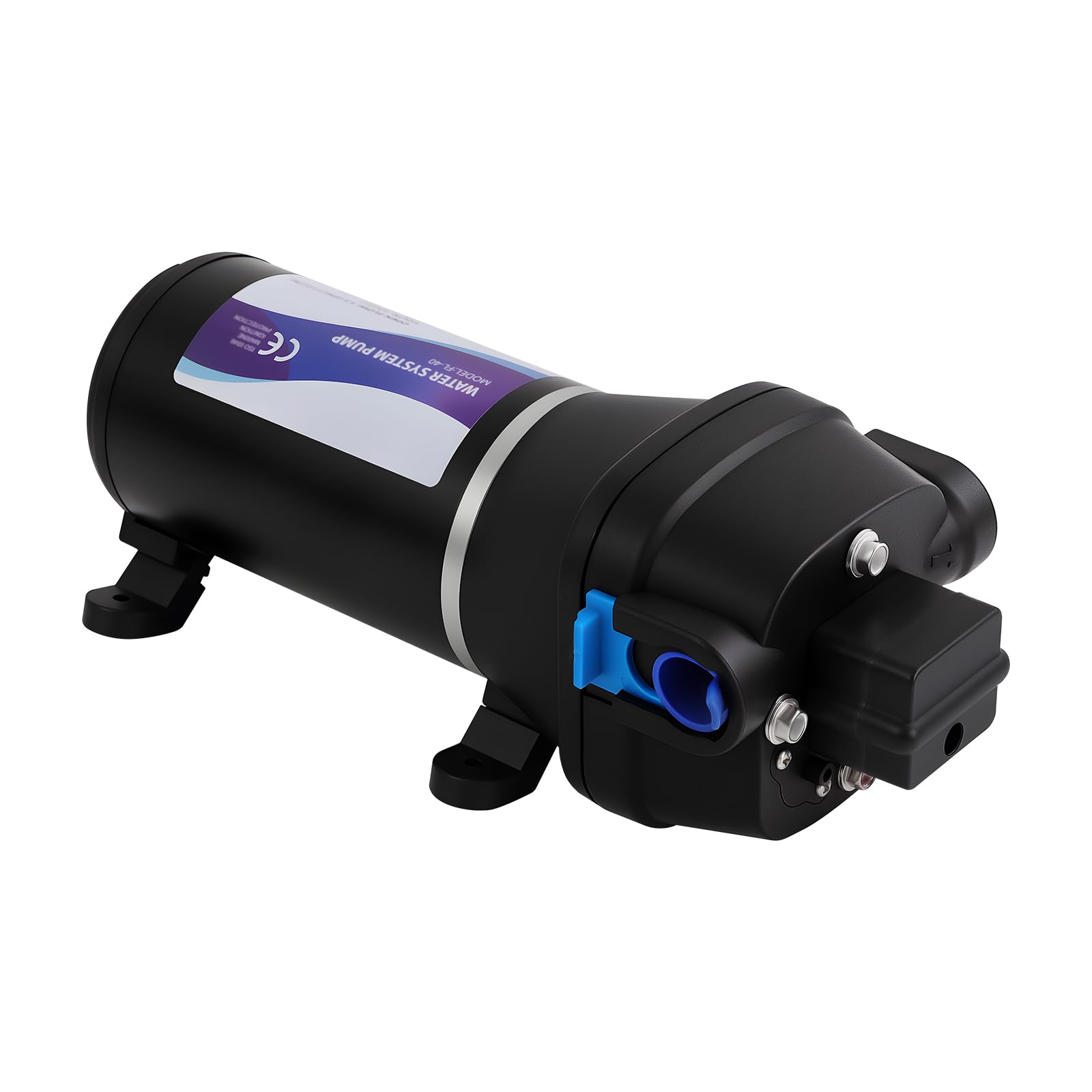 12V Wasserpumpe 17L/min, Selbstansaugende Druckerhöhungspumpe
