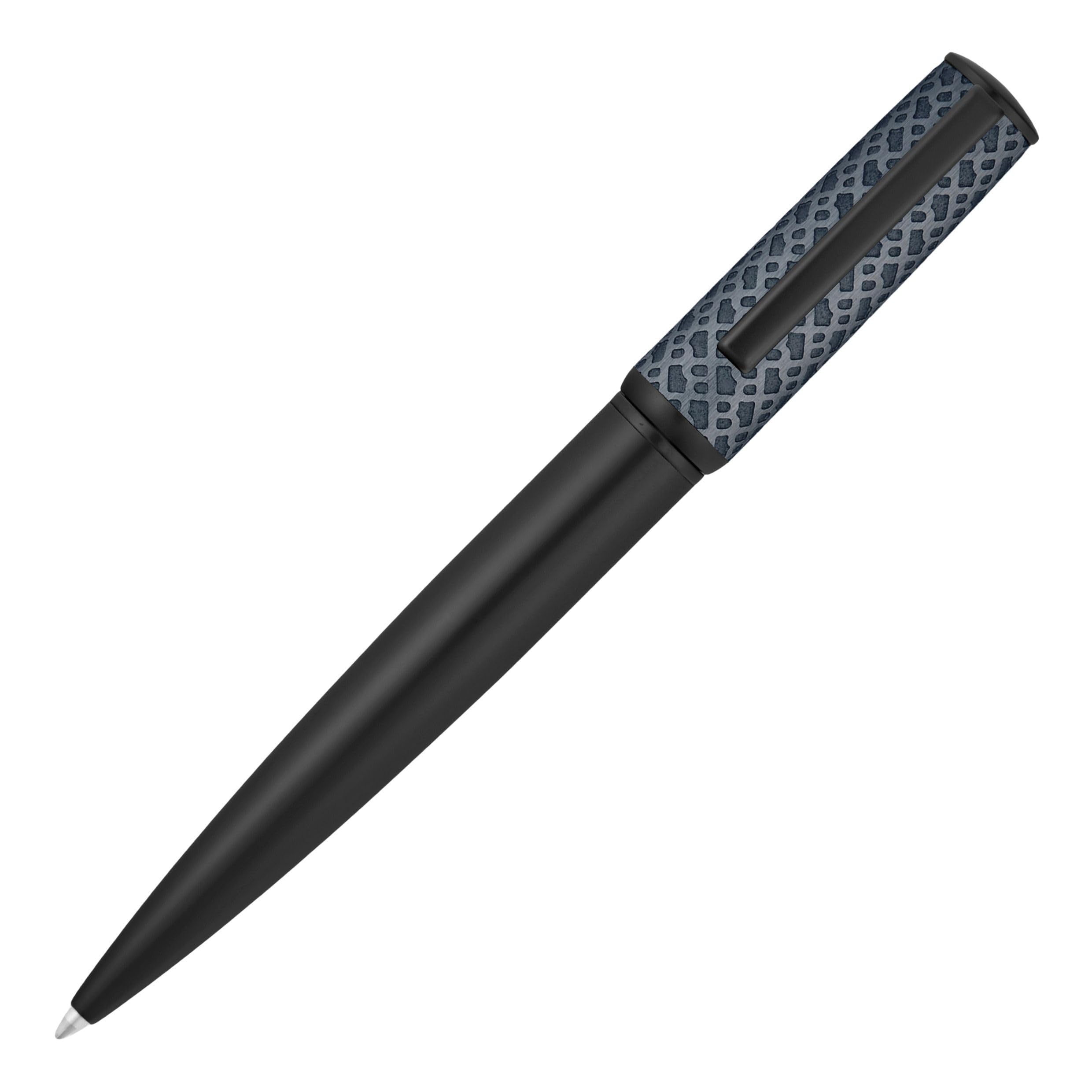 Hugo Boss Arche Monogram Kugelschreiber, Schwarz/Marineblau