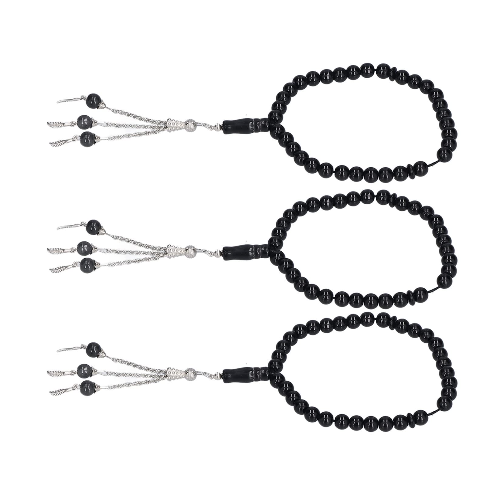 Perle Di Preghiera Islamiche 99 Grani – Rosario Musulmano In Marrone Chiaro, 8 Mm, Collana E Bracciale Arabo