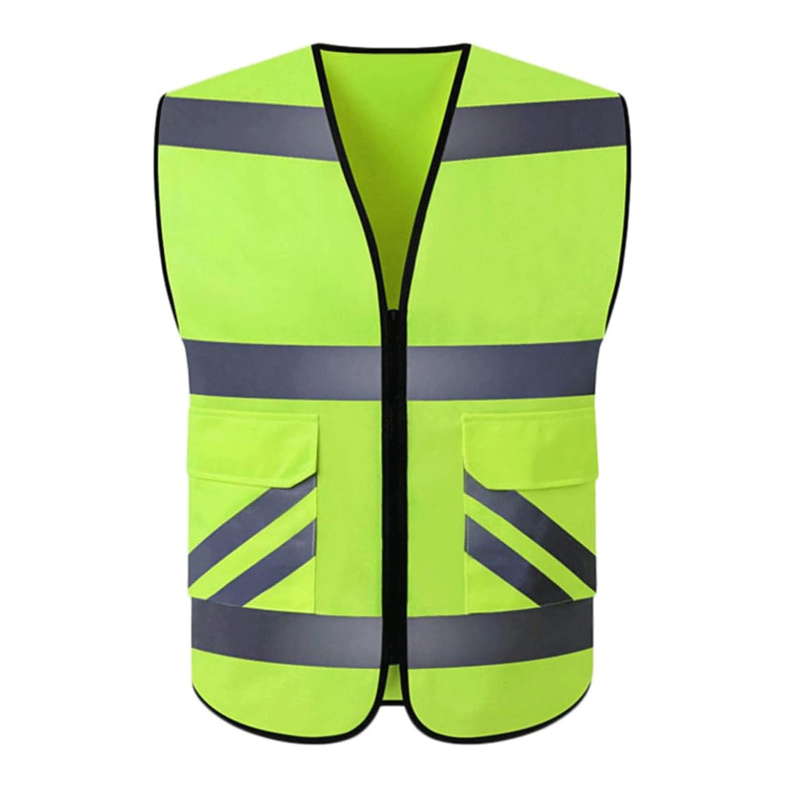 hi vis chaleco reflectante de alta visibilidad, Chaleco de seguridad Traje reflectante ligero Tejido de punto Chaleco reflectante
