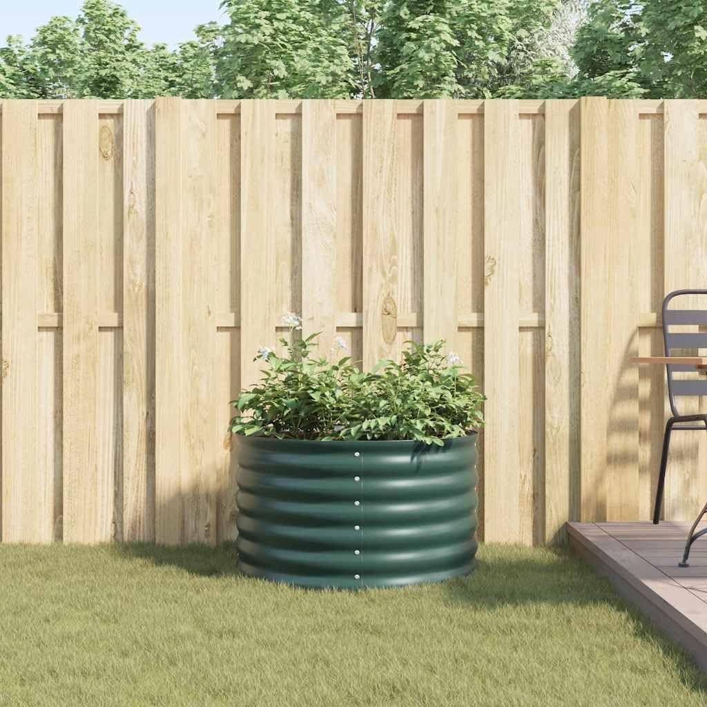 Jardinera de acero para balcón, terraza, jardín, almacenamiento de agua, 80 x 80 x 44 cm