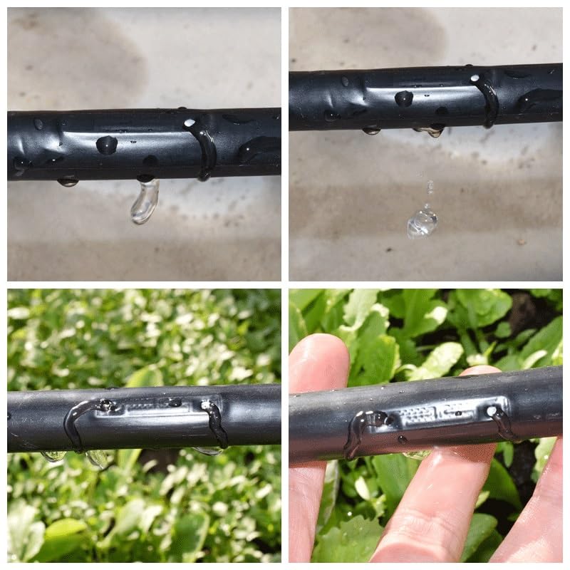 Tuyau d'irrigation de Type Patch de Ruban d'irrigation Goutte à Goutte de Pluie de 16 mm, for Le système d'irrigation à économie d'eau de Jardin Longueur 1000 m(1-Hole Spacing 40cm)