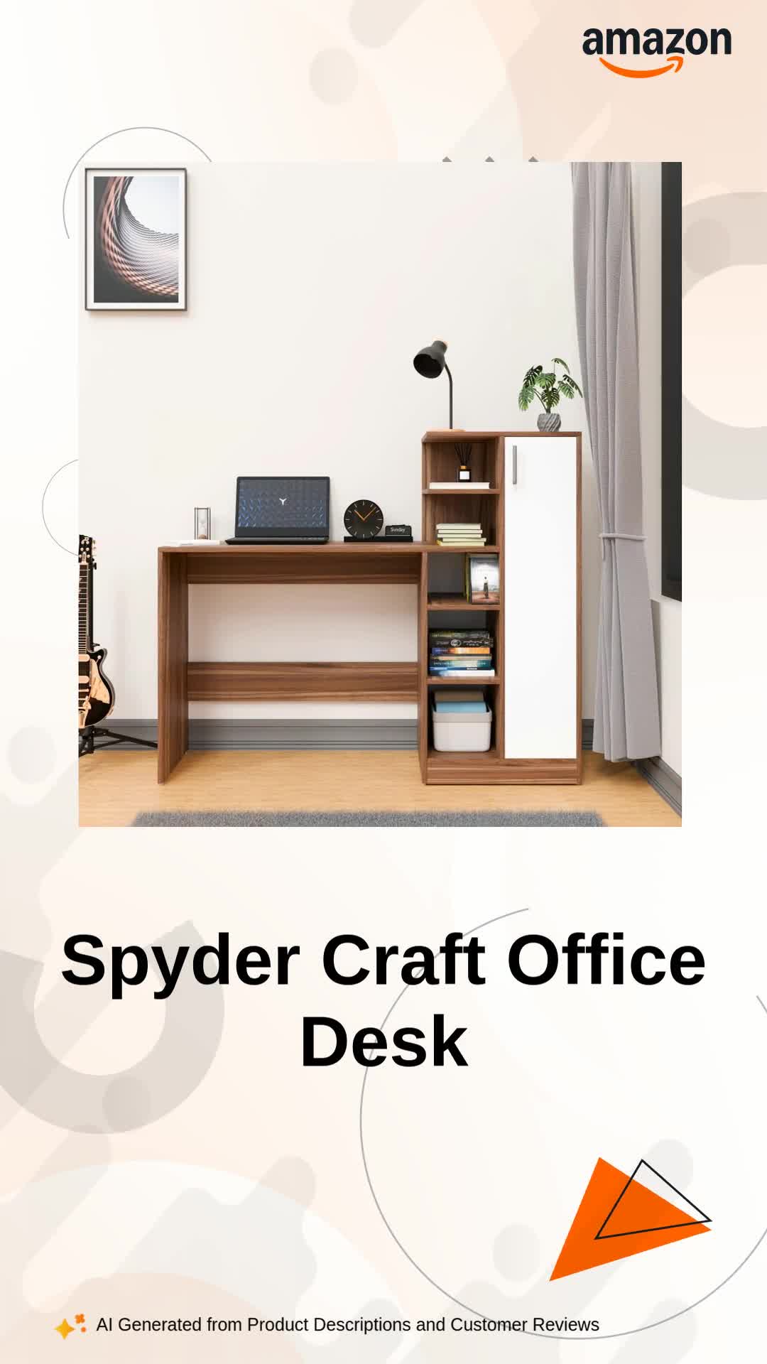 Spyder Craft Liard Engineering Wood Modern Office Desk Study Table