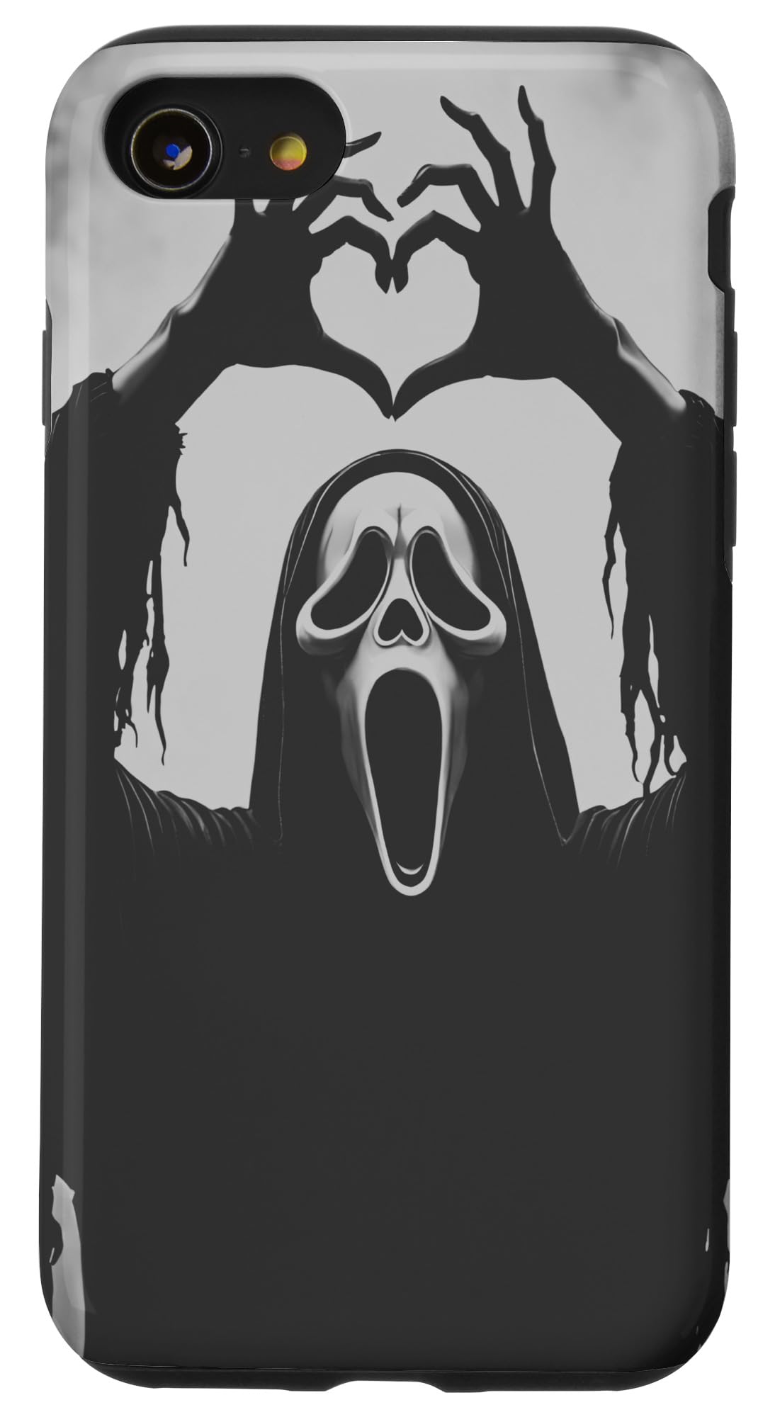 iPhone SE (2020) / 7/8 Ghost Heart Hands Scary Face Horror Poster Halloween Case