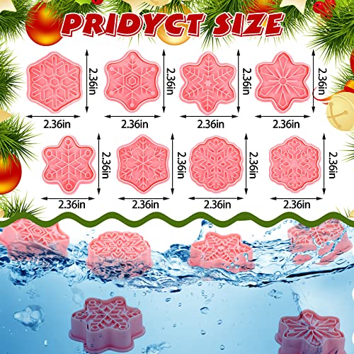 16 Pcs Winter Snowflake Cookie Cutters With Plunger Stamps Set 3D Snowflake Cookie Stamps Christmas Snowflake Cookie Cutter For Baking Snowflake Plunger Cake Cutter For Kitchen Baking (Snowflake) #TOP1