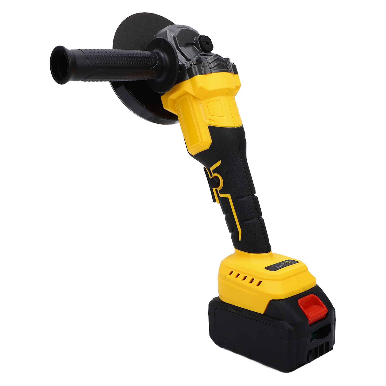 XUMIUZIY Amoladora Angular Inalámbrica, Potente Motor sin Escobillas, 21V, 9000RPM, para Corte de Azulejos de Madera y Metal y Eliminación de óxido, 125mm (con 2 baterías Enchufe europeo 220V)