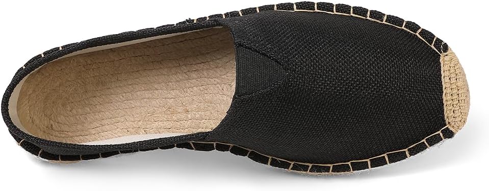 Closed Toe Canvas Slip on Flat Espadrilles Loafers for Men and Women - Image 4