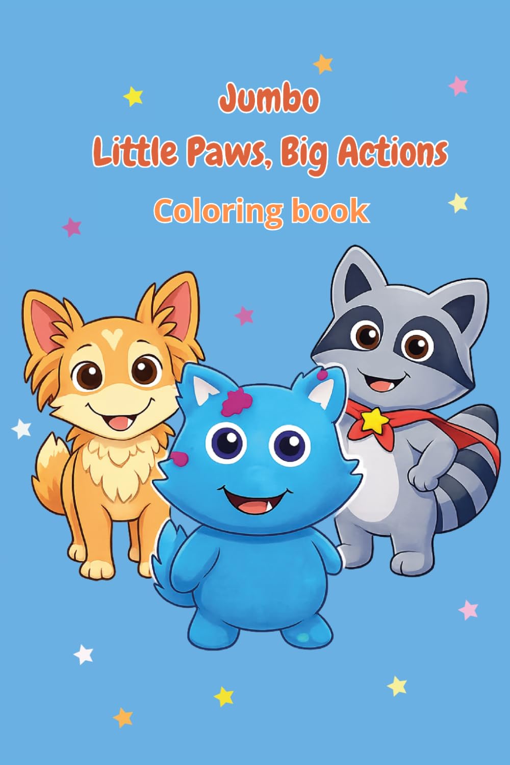 Jumbo Little Paws, Big Actions: Adorable Puppies coloring book