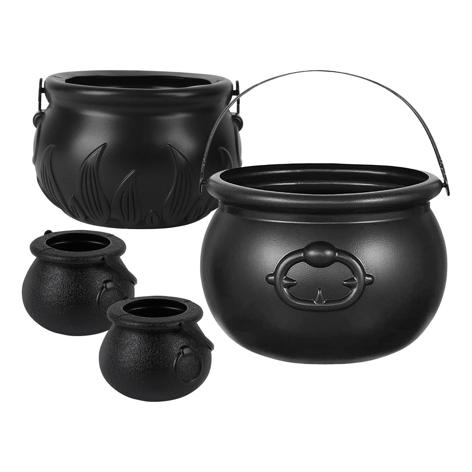 Halloween Kessel Dekoration - 25cm Hexenkessel Aus Kunststoff