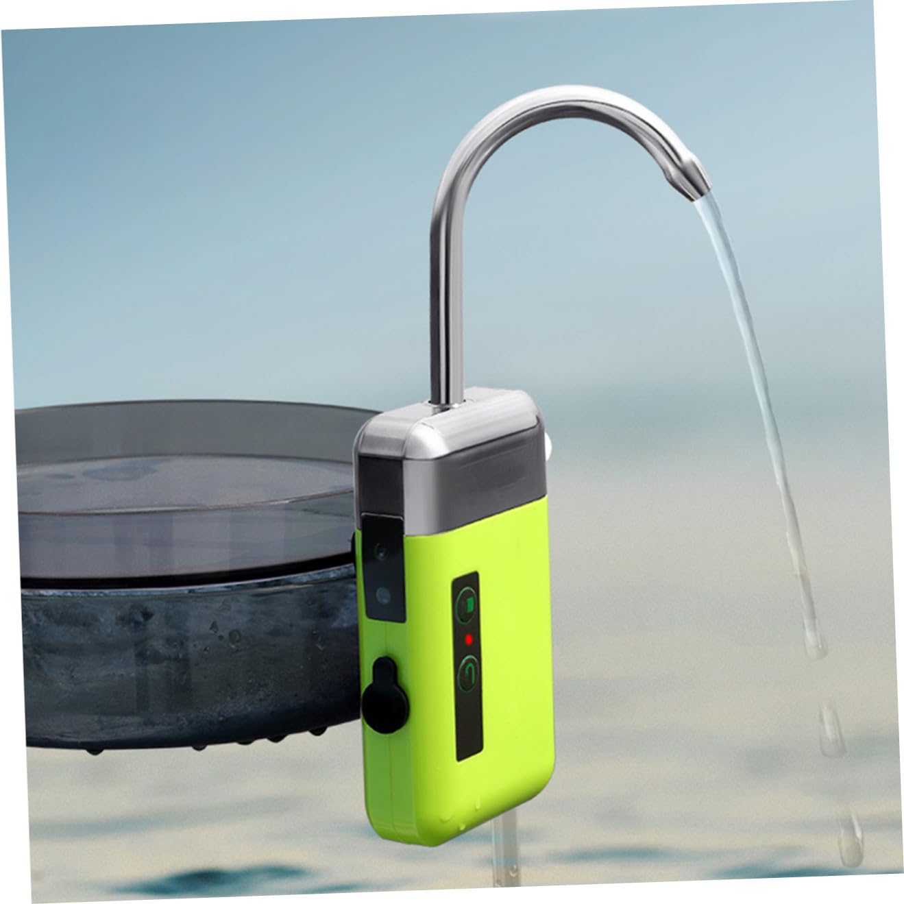 Bomba de Aire para Acuario Recargable USB, Doble Uso, Abs | 2000ma 6l/ 1, 8m, Verde, Sistema Hidropónico y Estanque, Interior y Pesca