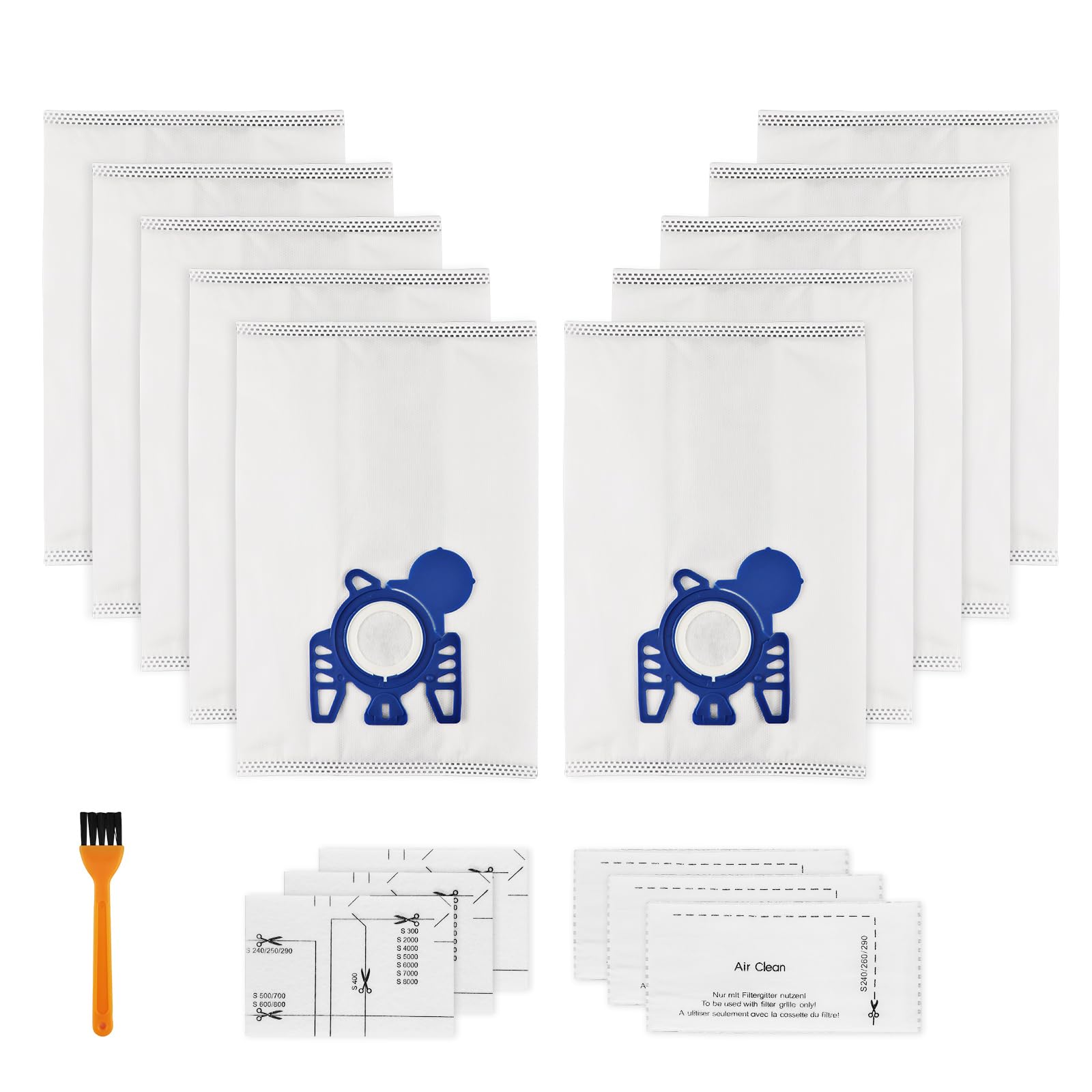 Sacchetti Aspirapolvere Miele: Confezione Da 10 Con Filtri Per C1, C2, C3