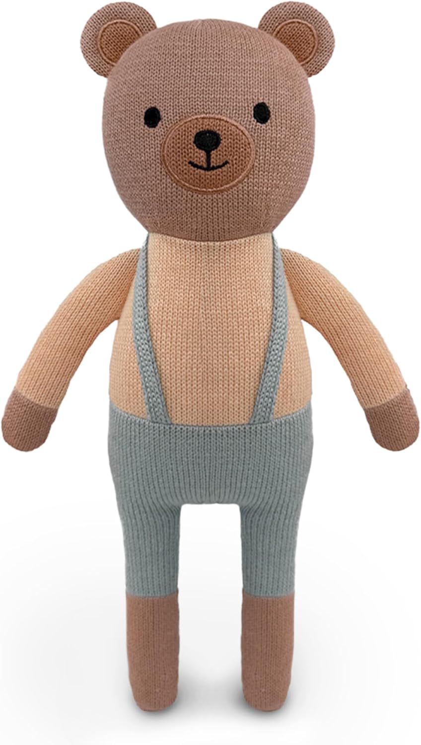 Knitted Cat Stuffed Animal,11 Inch Stuffed Animal Plush Cat Cute Animal Cat Toy for Kids,Soft Cat Toy Plush Knitte Stuff Animal Birthday