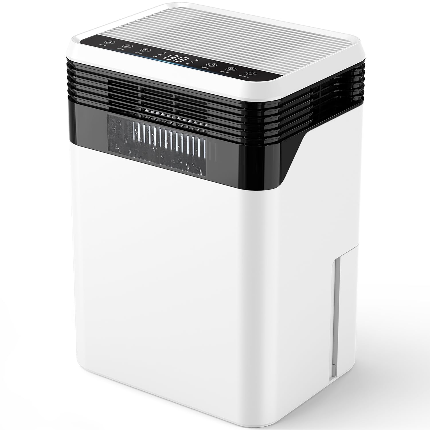 CONOPUPlus Deshumidificador, 3000ML Deshumificadores de Humedad, Tecnología de 4 Semiconductores, Modo Reposo, Descongelación Automática, Pantalla en Tiempo Real, Temporizador, 33dB, para Hogar