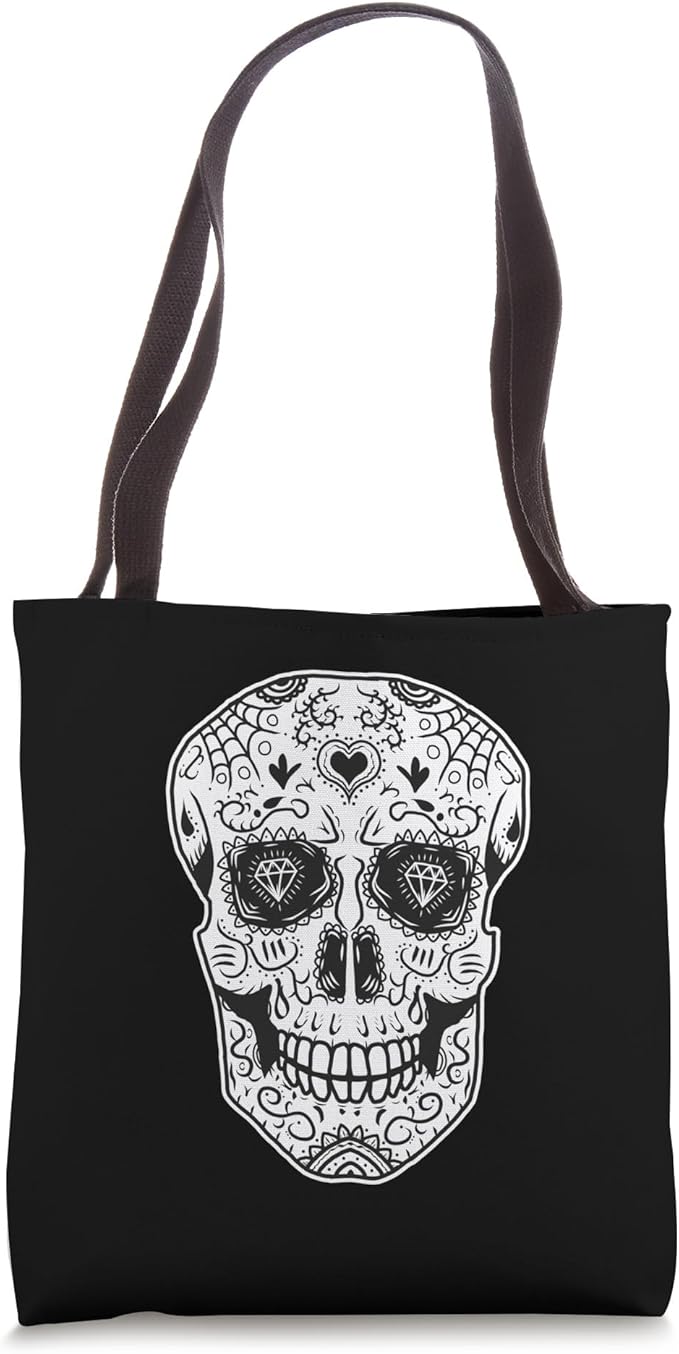 Day of the Dead Halloween Mexico Sugar Skull Tote Bag