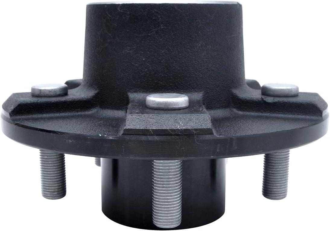 5-Bolt on 4-1/2 inch Circle Trailer Hub Assembly with 1-3/8 inch to 1-1/16 inch Tapered Spindle and Bearings