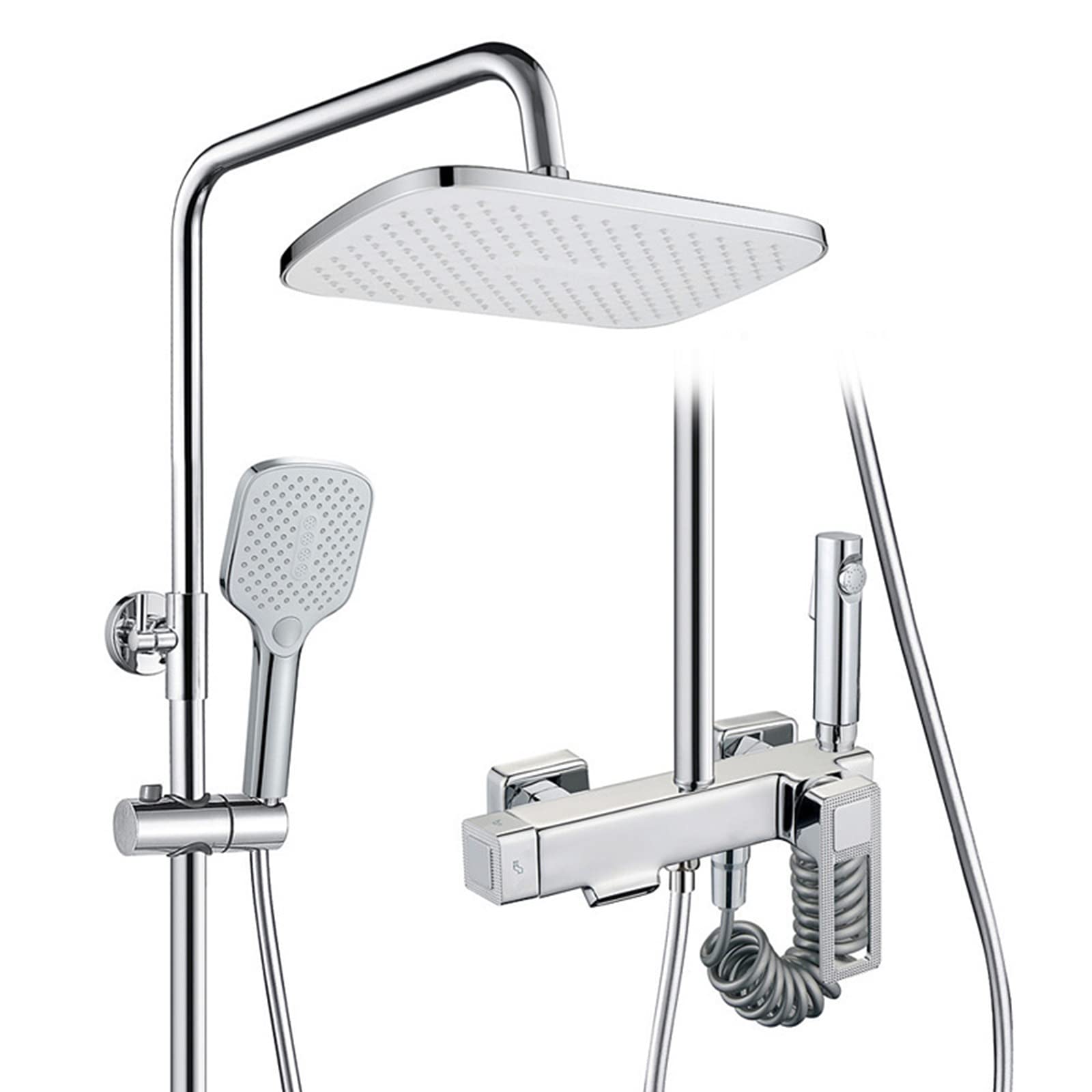 Mélangeur de salle de bain à haut débit avec pulvérisateur réglable et bidet