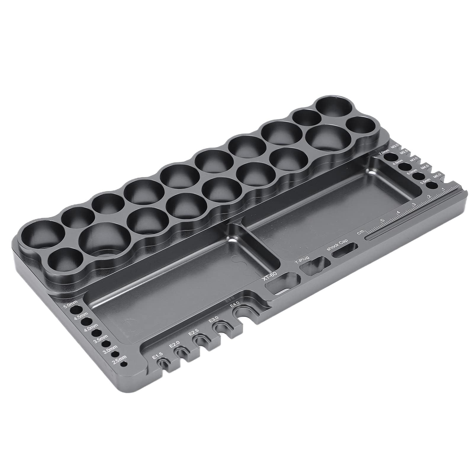 RC Tools Rack Uniwersalny wielofunkcyjny pilot do naprawy samochodów Części Organizator Stojak na ogólny samochód zdalnie sterowany RC Srebrnoszary