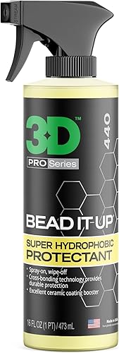 3D Bead It Up - Spray de refuerzo de revestimiento de cerámica, fabricante de cuentas súper hidrofóbicas, protector y sellador de pintura de