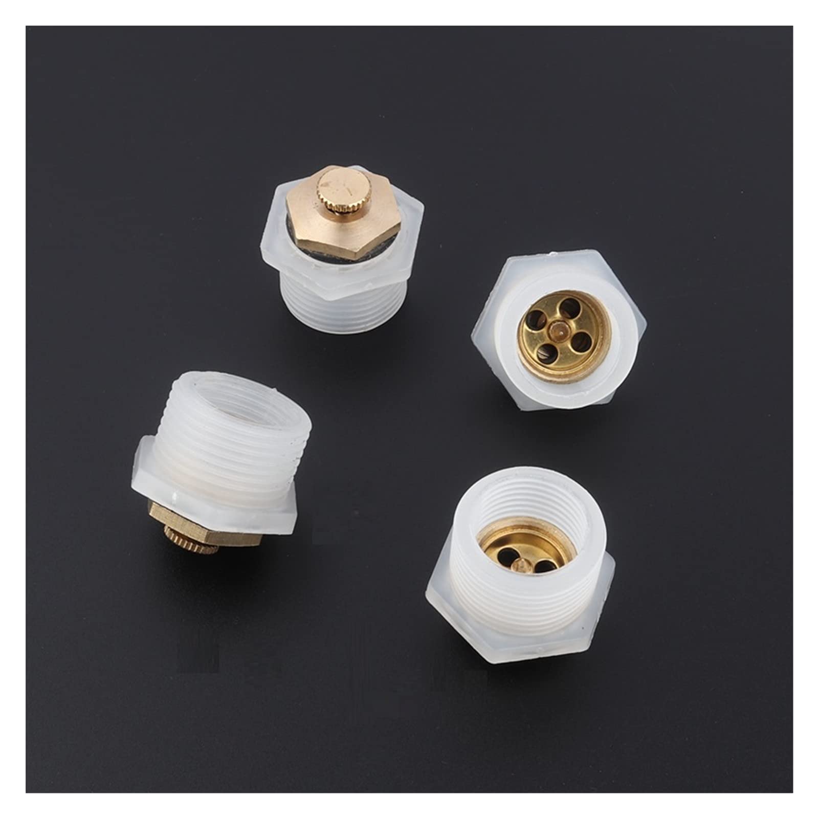 YGLSNVKWQ 1-50pcs Brass Refracting Nozzle 1/2 Inch to 3/4 Inch Brass Sprinkler Mist Nozzle Garden Irrigation Miniature Sprinkler (Color : 50pcs)