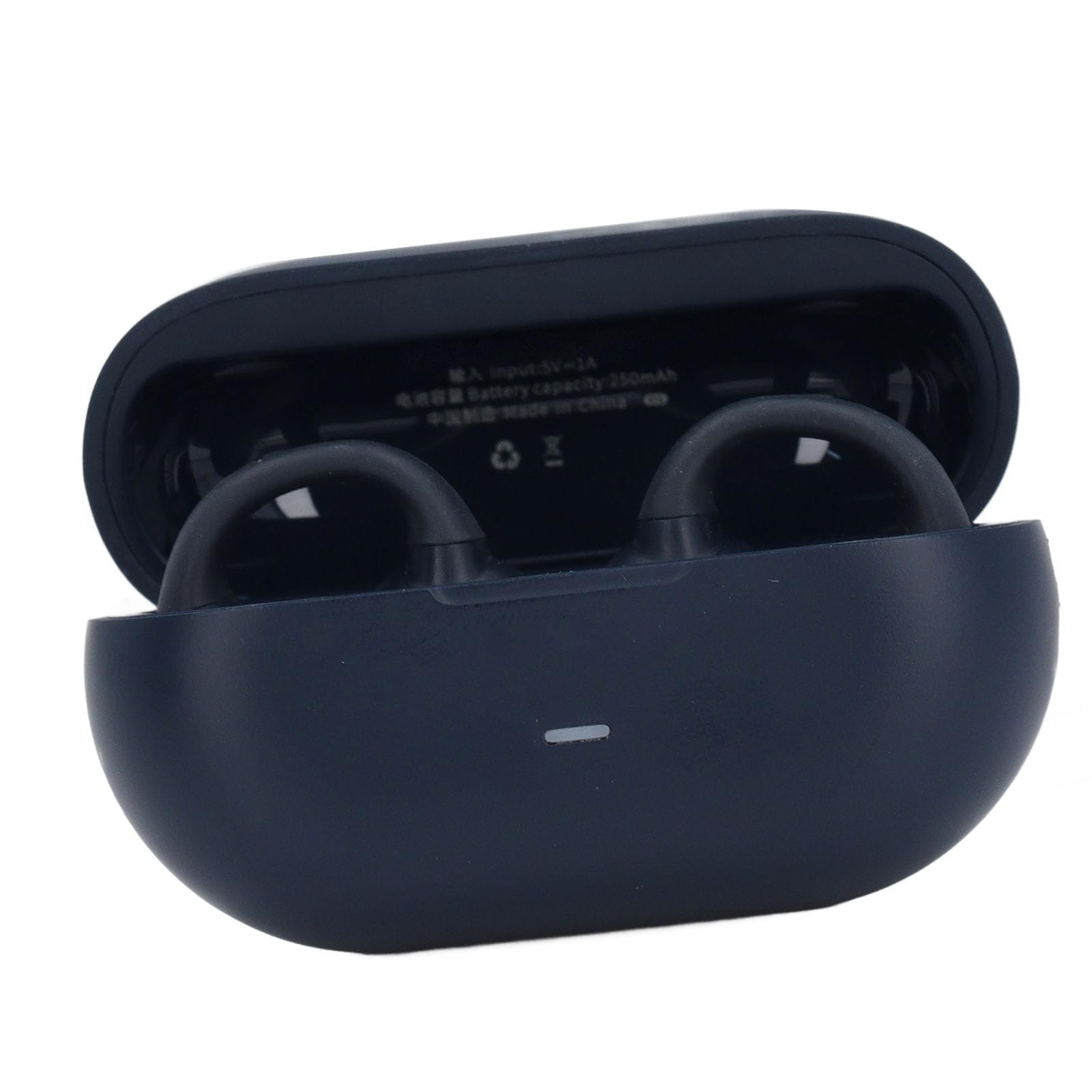 Słuchawki z Otwartymi Uszami, Bezprzewodowe Słuchawki Douszne Bluetooth 5.3, 40 Godzin Odtwarzania, Odporne na Pot, Szybkie ładowanie Sportowe Słuchawki z Etui ładującym do (BLUE)