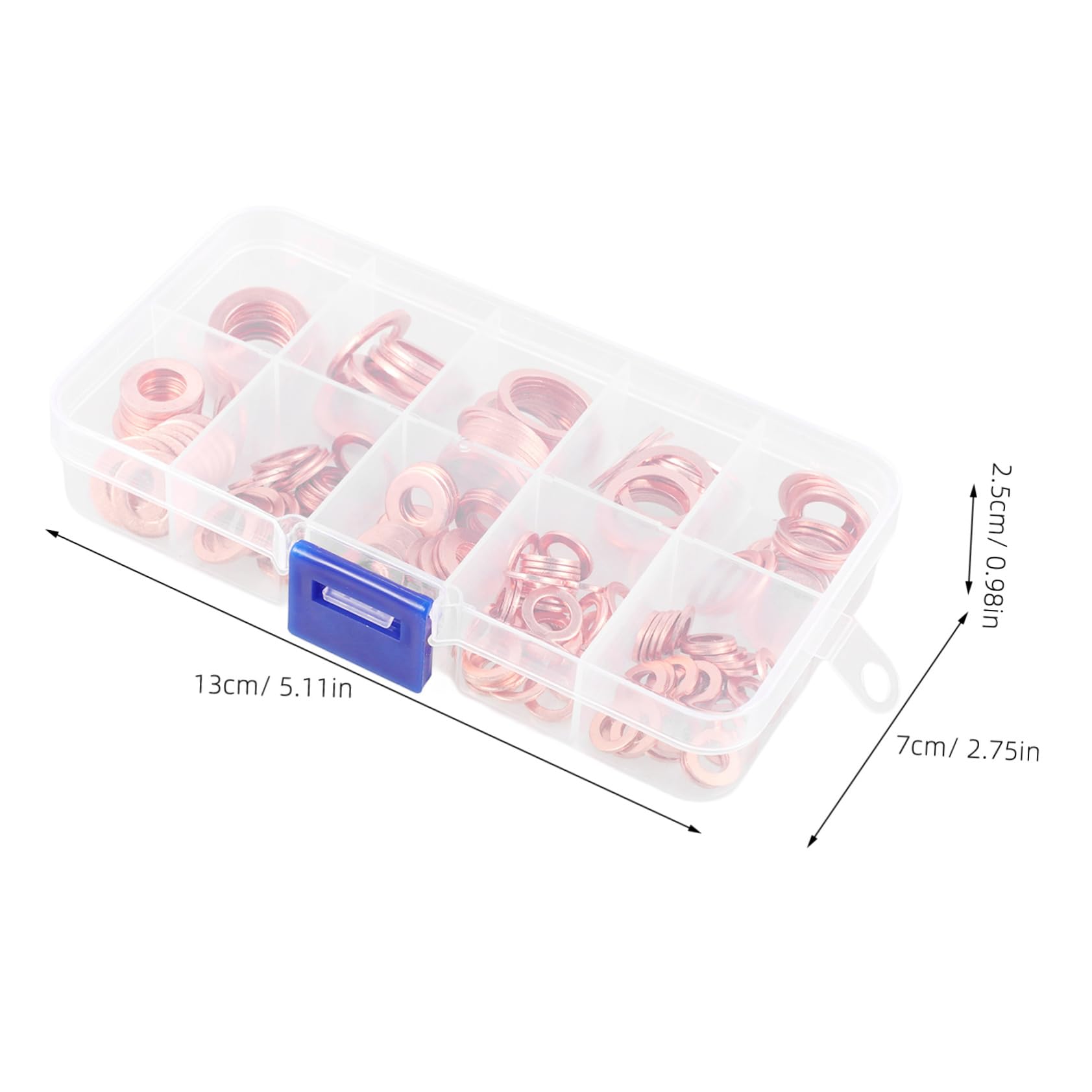 SOLUSTRE 1Set Sealing Washer Assortment Kit Oil Drain Plug Gaskets for Durable Ring Design for Automotive and Plumbing Applications Leak Performance