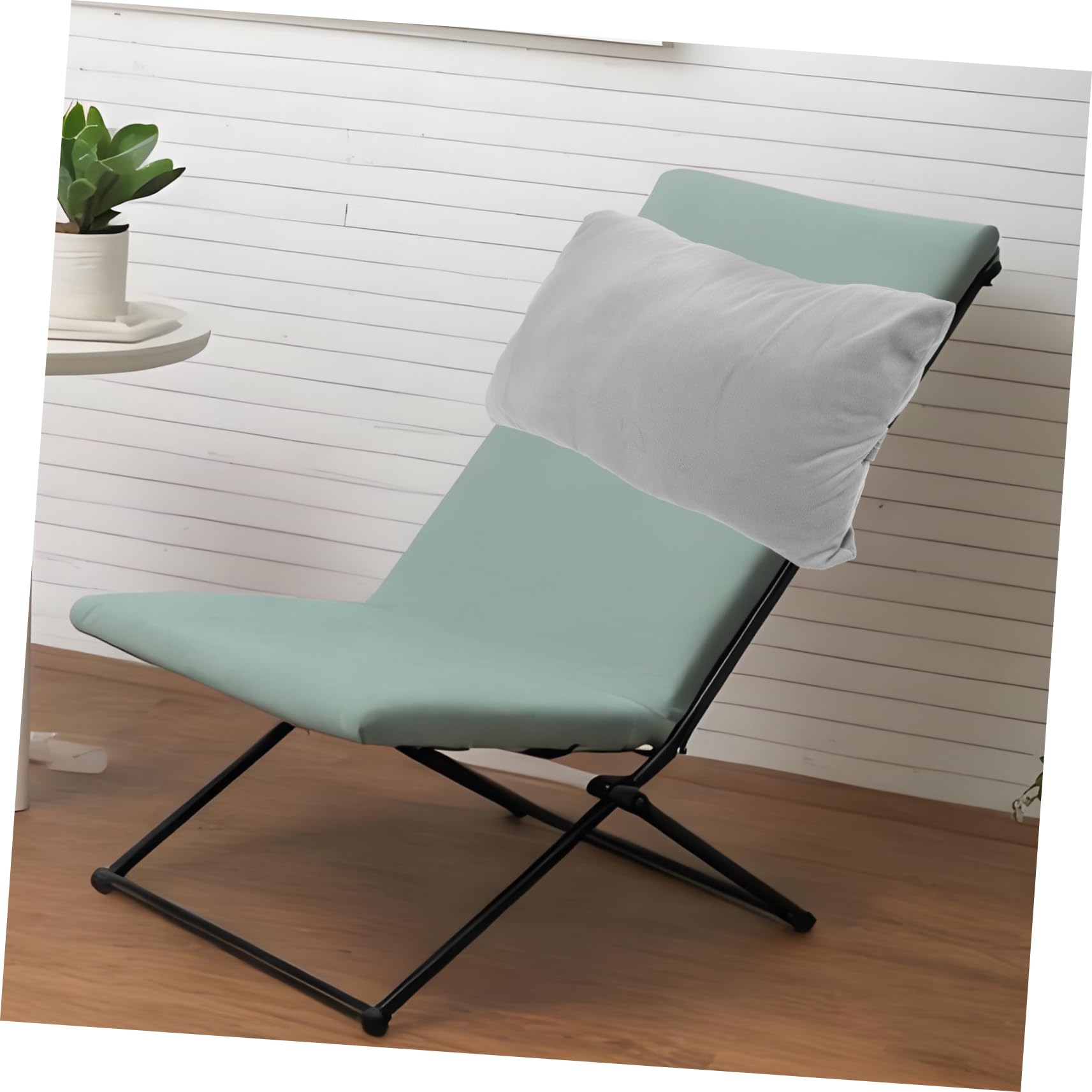 Cuscino Poggiatesta Per Sedia a Sdraio Pieghevole, Supporto Ergonomico in Spugna e Tessuto Con Cinghia Elastica, Accessorio Per Sedie Da Spiaggia e Da Ufficio, Allevia Dolore Al Collo