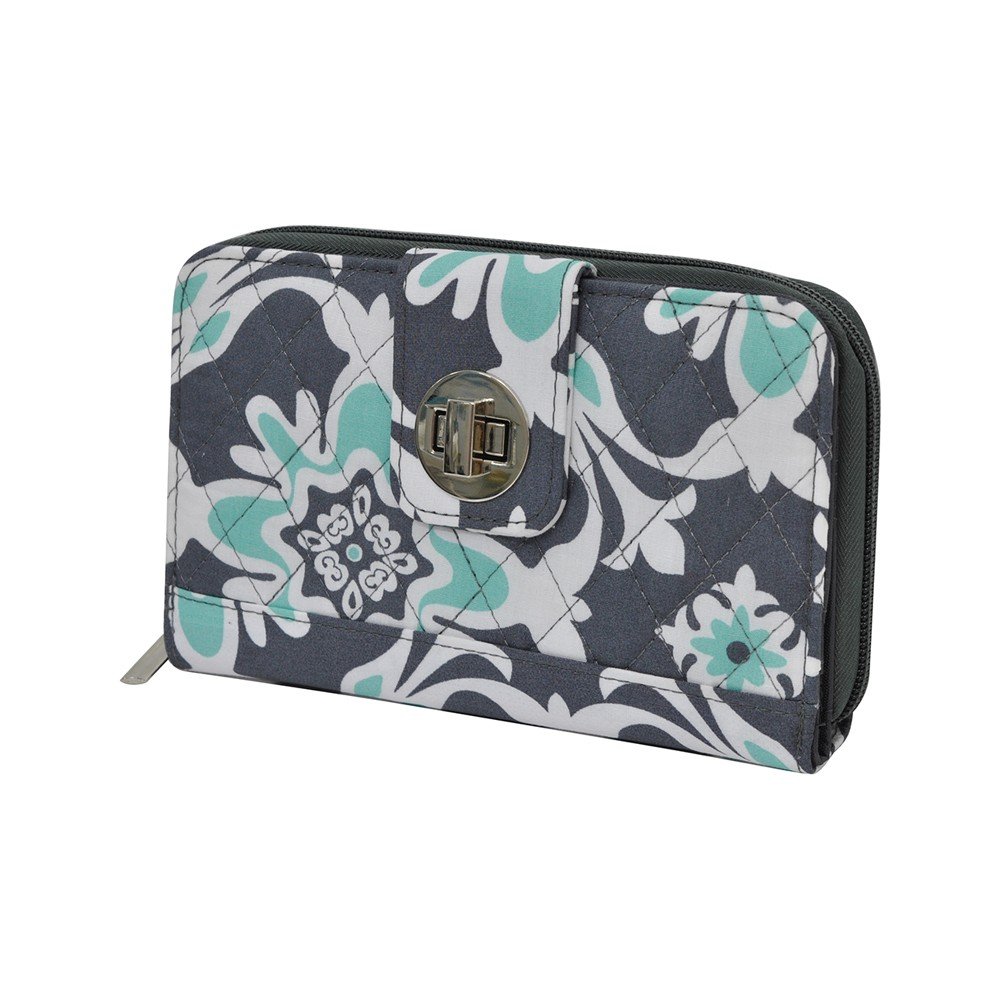 NGILN.Gil Quatre Vine NGIL Quilted Twist Lock Wallet