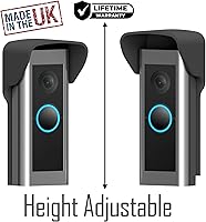 Vista 8 de Funda compatible con timbre de video RingPro y Pro2 Protección de cámara contra la luz de lluvia Delgado y fuerte