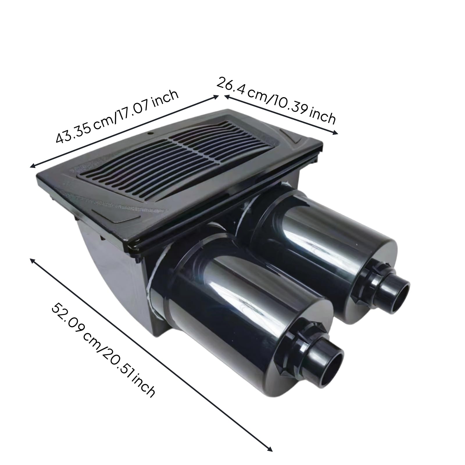 Cartuccia Filtrante Lavabile Resistente Cartuccia Filtrante Trasparente Filtro in Schiuma Piscina per Vasca da Bagno, Doppio Filtro