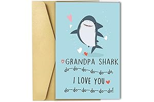 Baby Shark Fathers Day Card for Grandpa
