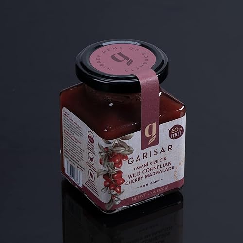 Miniatura 6 de Garisar -Mermelada de rosa mosqueta silvestre - Mermelada de espino silvestre - Mermelada de cereza cornalina silvestre - 80% fruta - 7.7 oz cada
