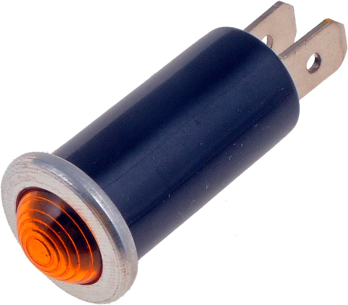Dorman 85939 Electrical Switches Indicator Light Round with Bezel Style Amber